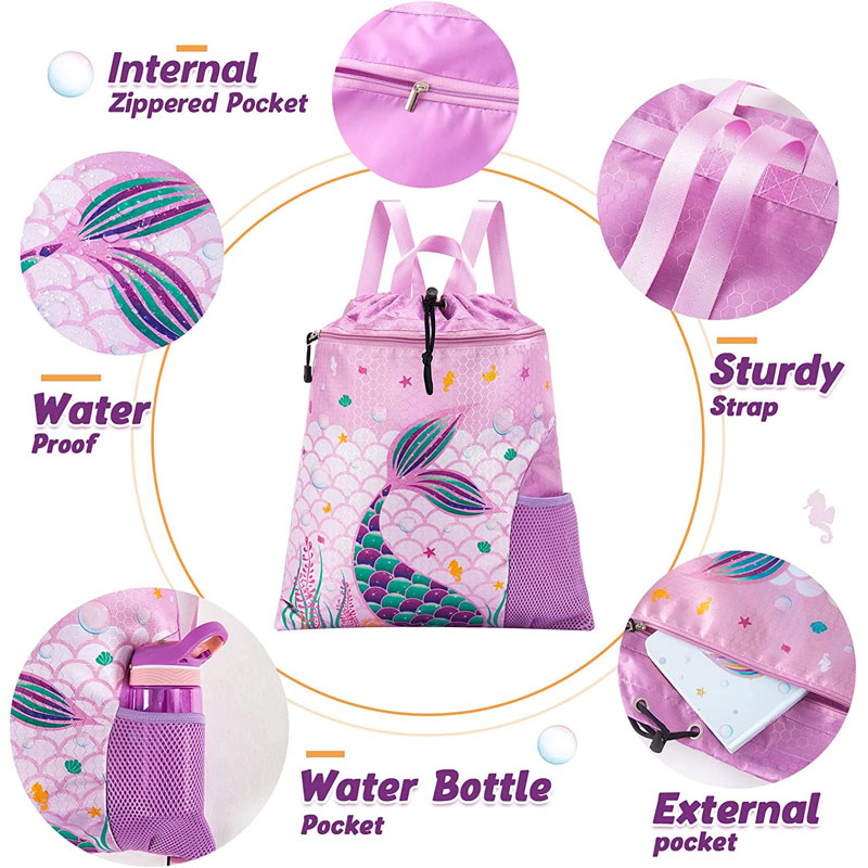 Hot Selling Mermaid Gym Drawstring Bag 